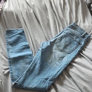 Light Wash Blue Skinny Jeans